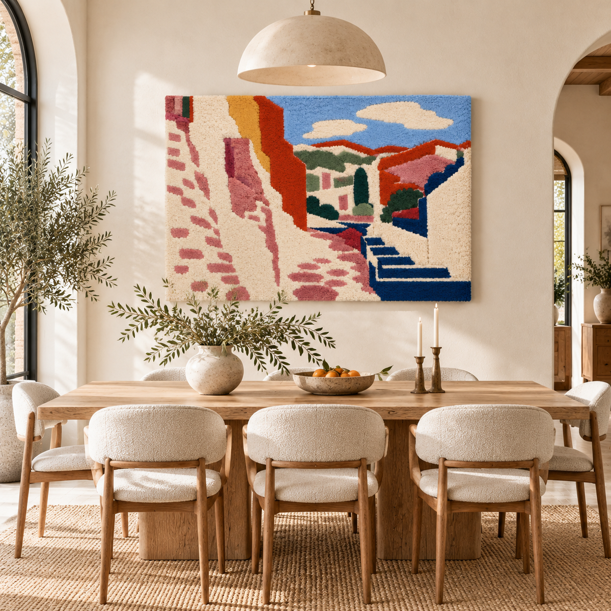 Collioure, Rue du Soleil — Version 02 after Henri Matisse — room setting
