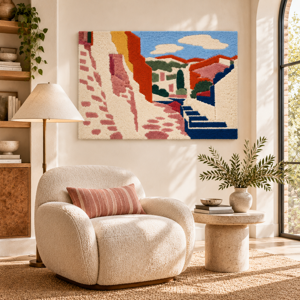Collioure, Rue du Soleil — Version 02 after Henri Matisse — room setting