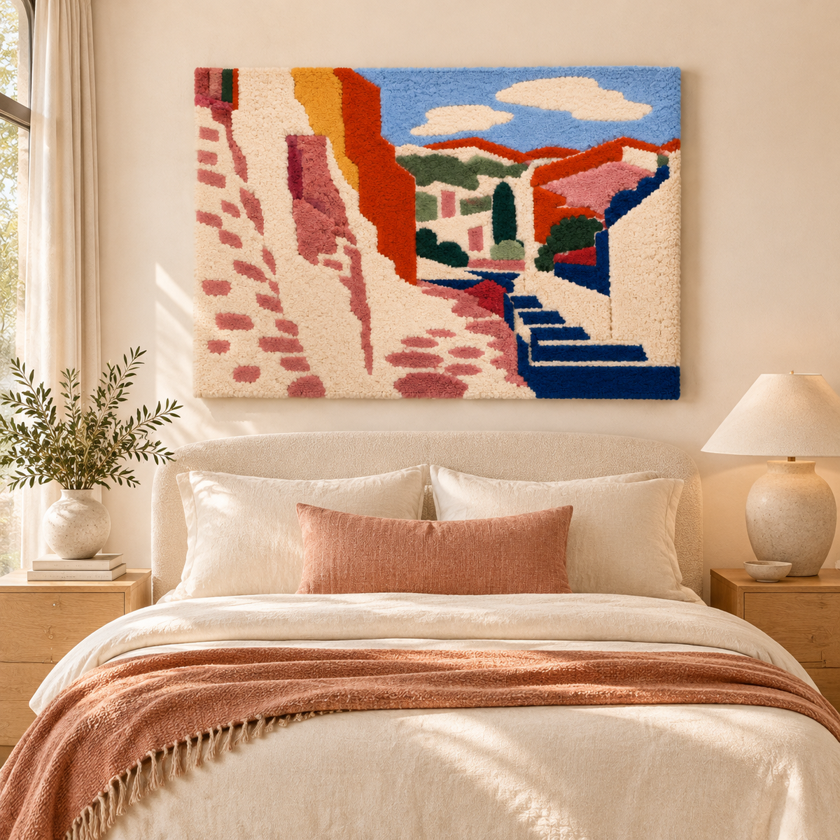 Collioure, Rue du Soleil — Version 02 after Henri Matisse — room setting