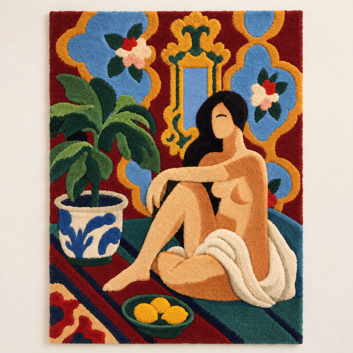 Decorative Figure on an Ornamental Background after Henri Matisse — front product view [product-light]