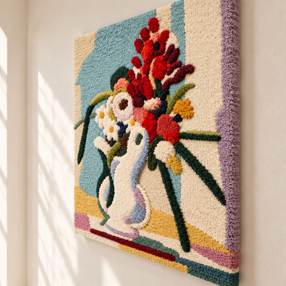 Flower Piece after Henri Matisse — angled relief view