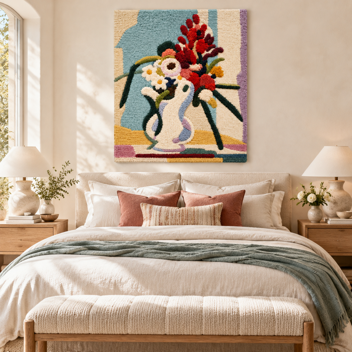 Flower Piece after Henri Matisse — room setting