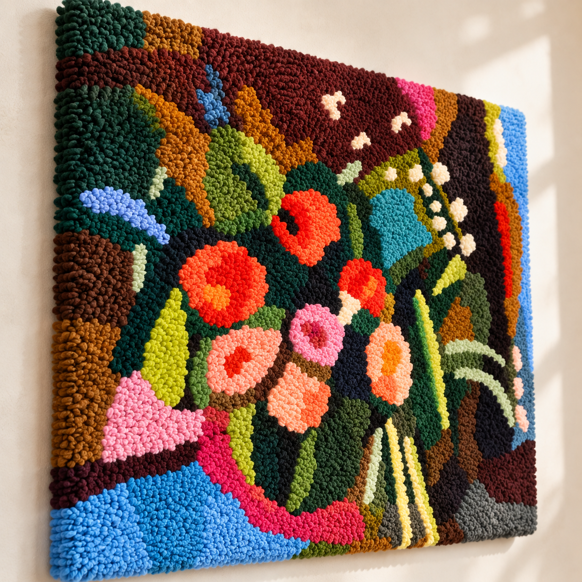 Flowers after a work attributed to Henri Matisse — angled relief view