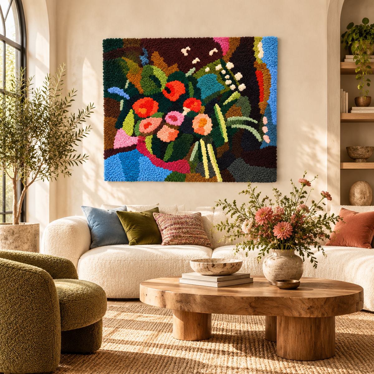 Flowers after a work attributed to Henri Matisse — front-facing room scene [room-front]