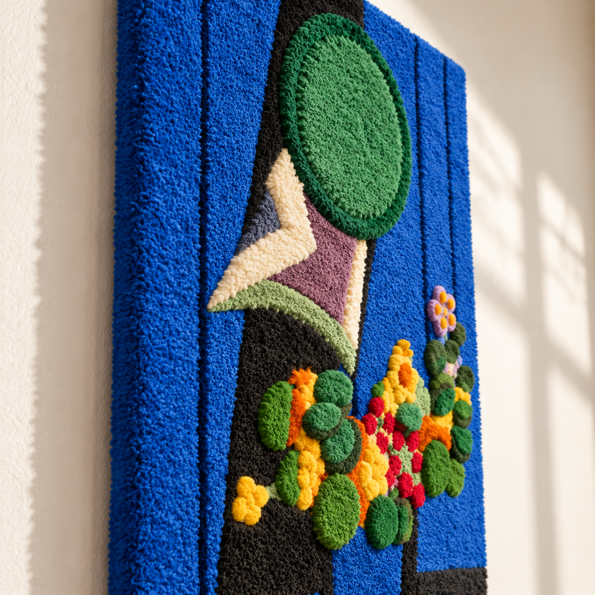 Flowers and China (The Capuchin Cress) after Henri Matisse — angled relief view
