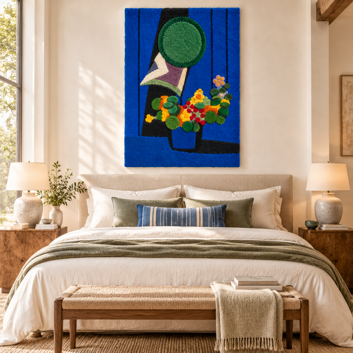 Flowers and China (The Capuchin Cress) after Henri Matisse — room setting