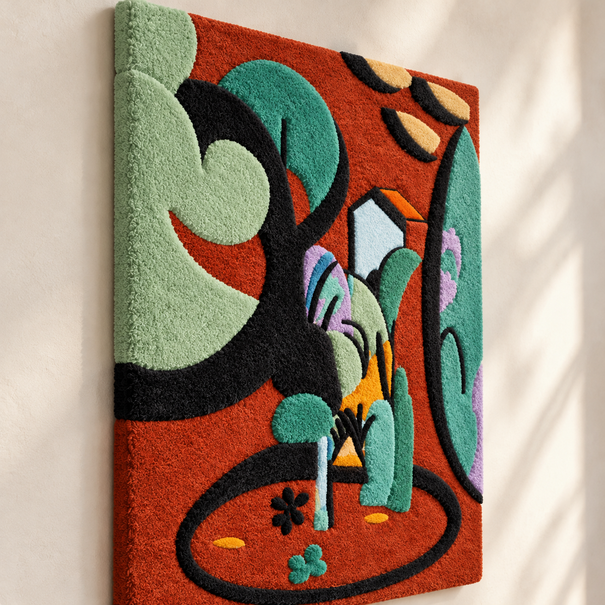 Garden at Issy after Henri Matisse — angled relief view