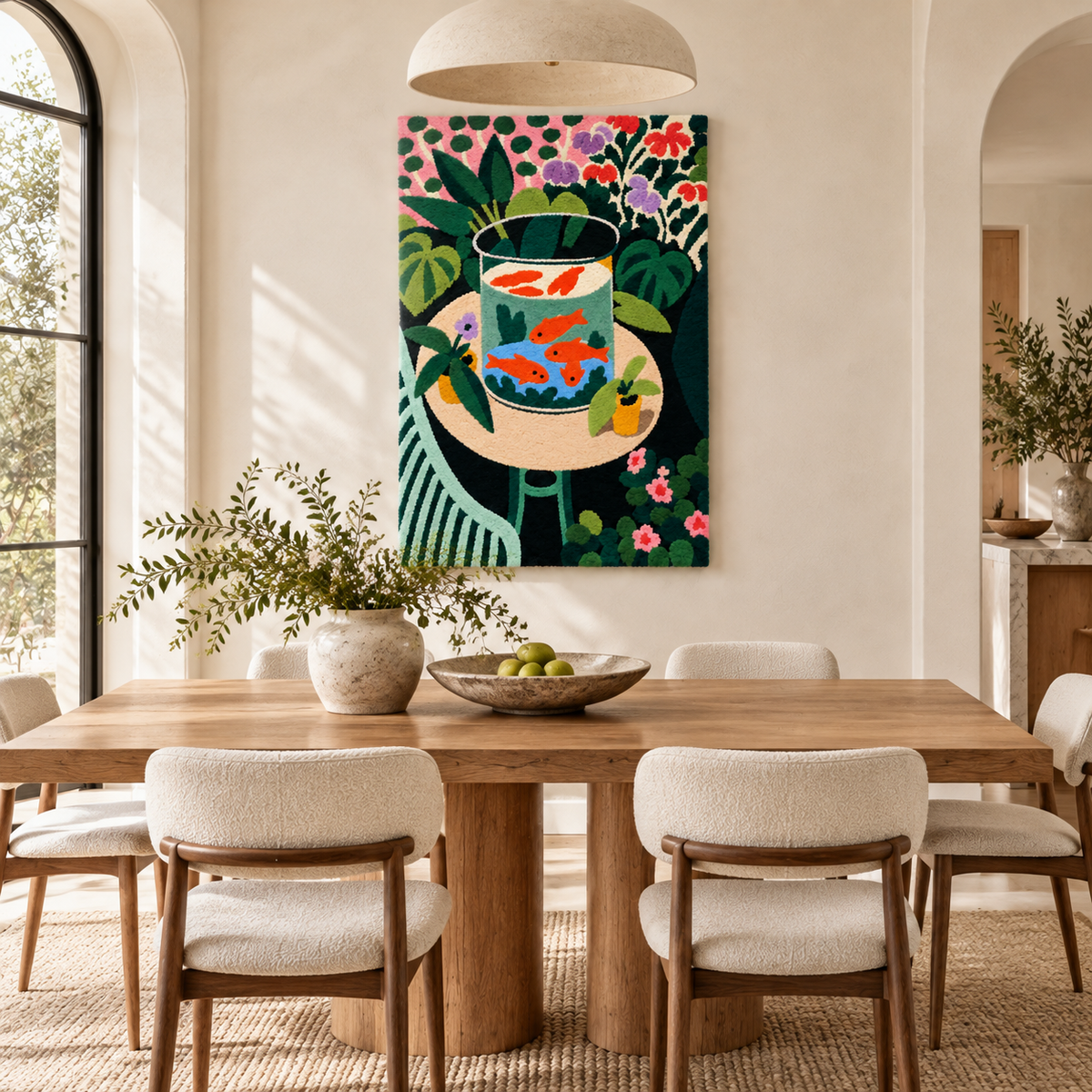 Goldfish after Henri Matisse — room setting