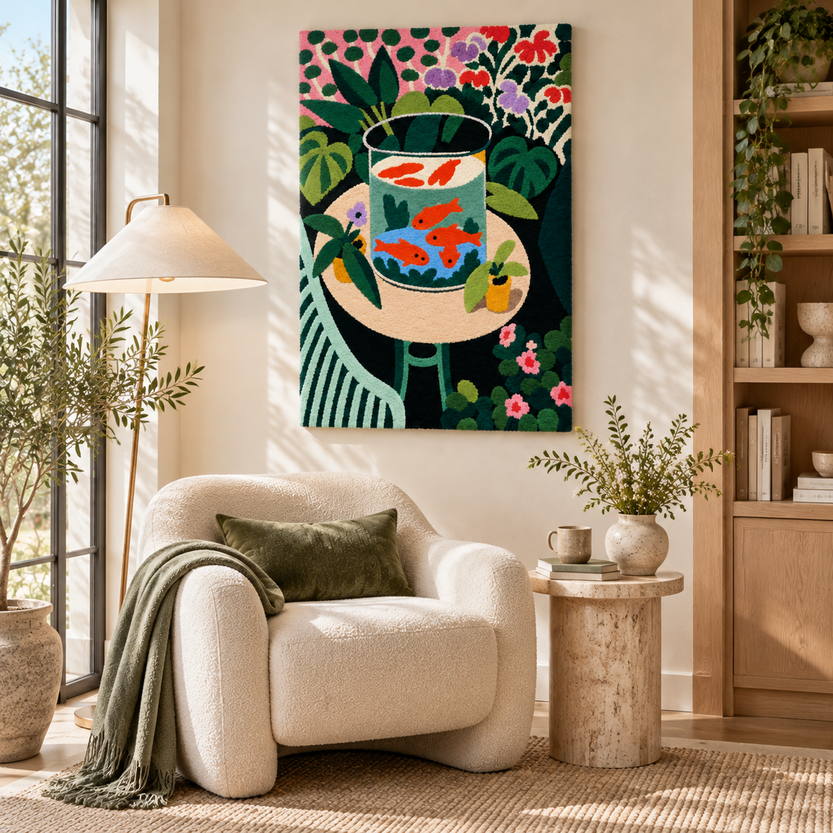 Goldfish after Henri Matisse — room setting
