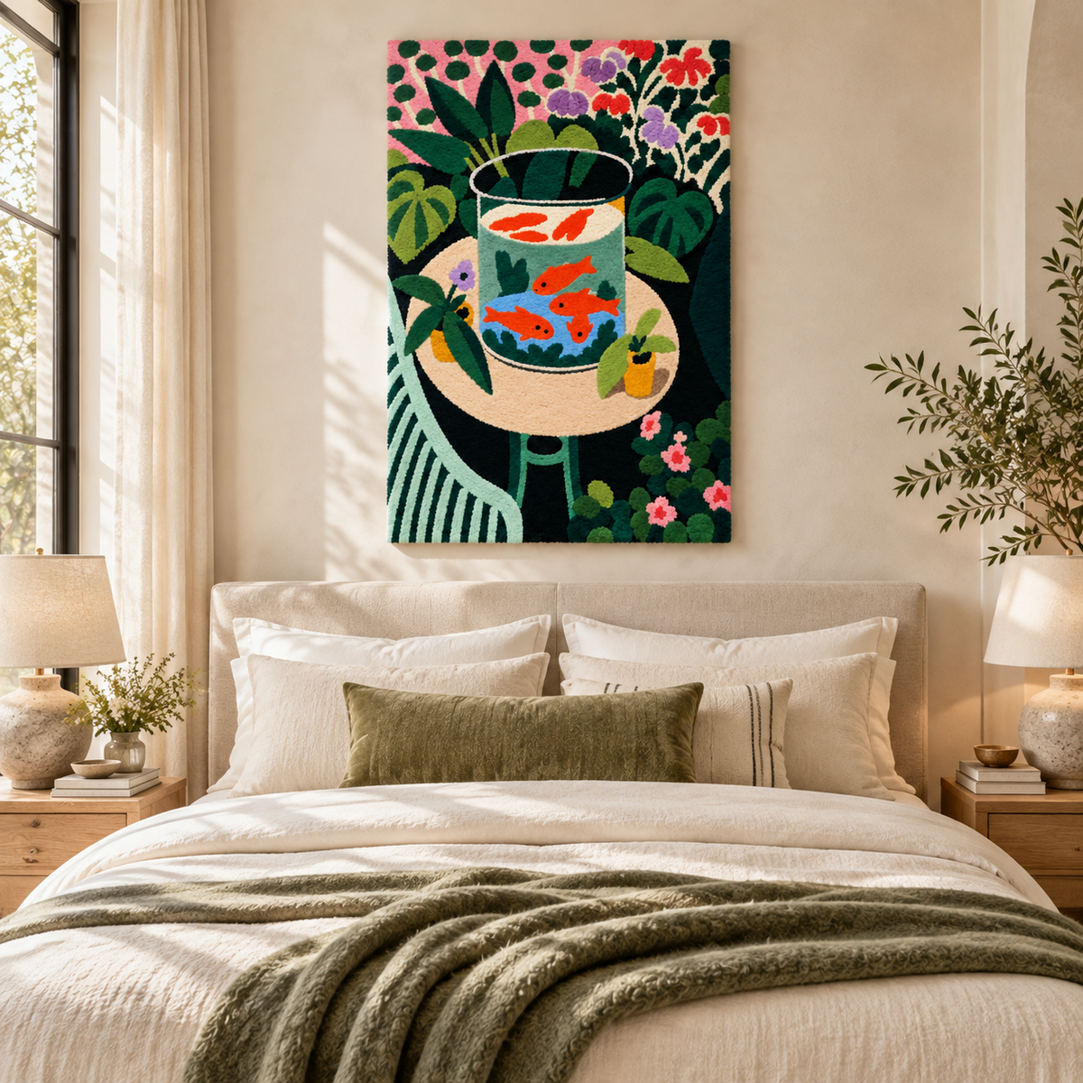 Goldfish after Henri Matisse — room setting