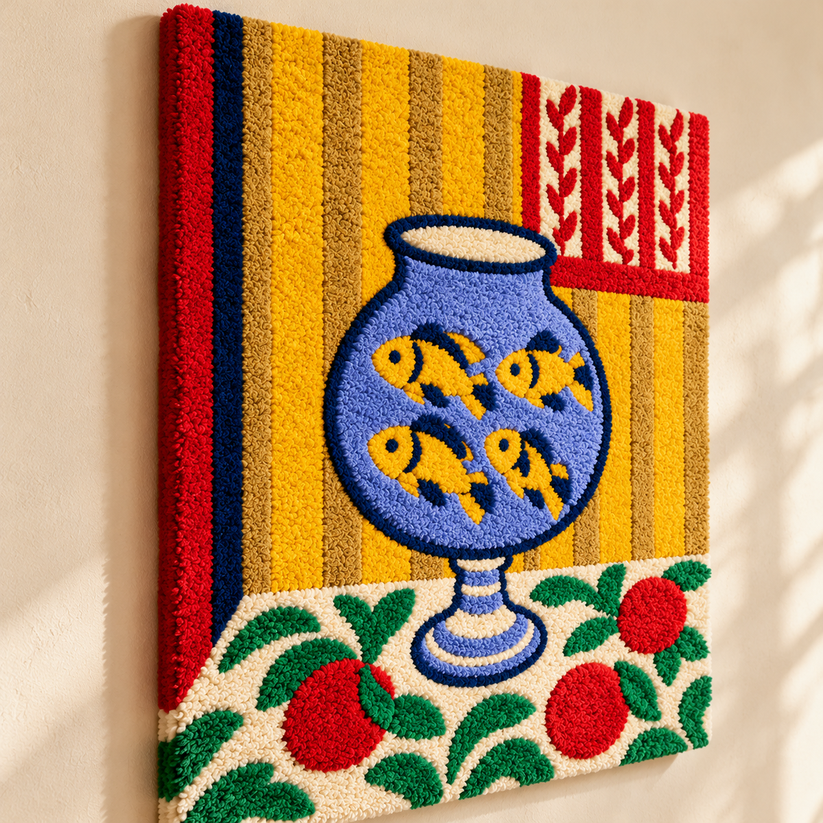 Goldfish Bowl after a work attributed to Henri Matisse — angled relief view