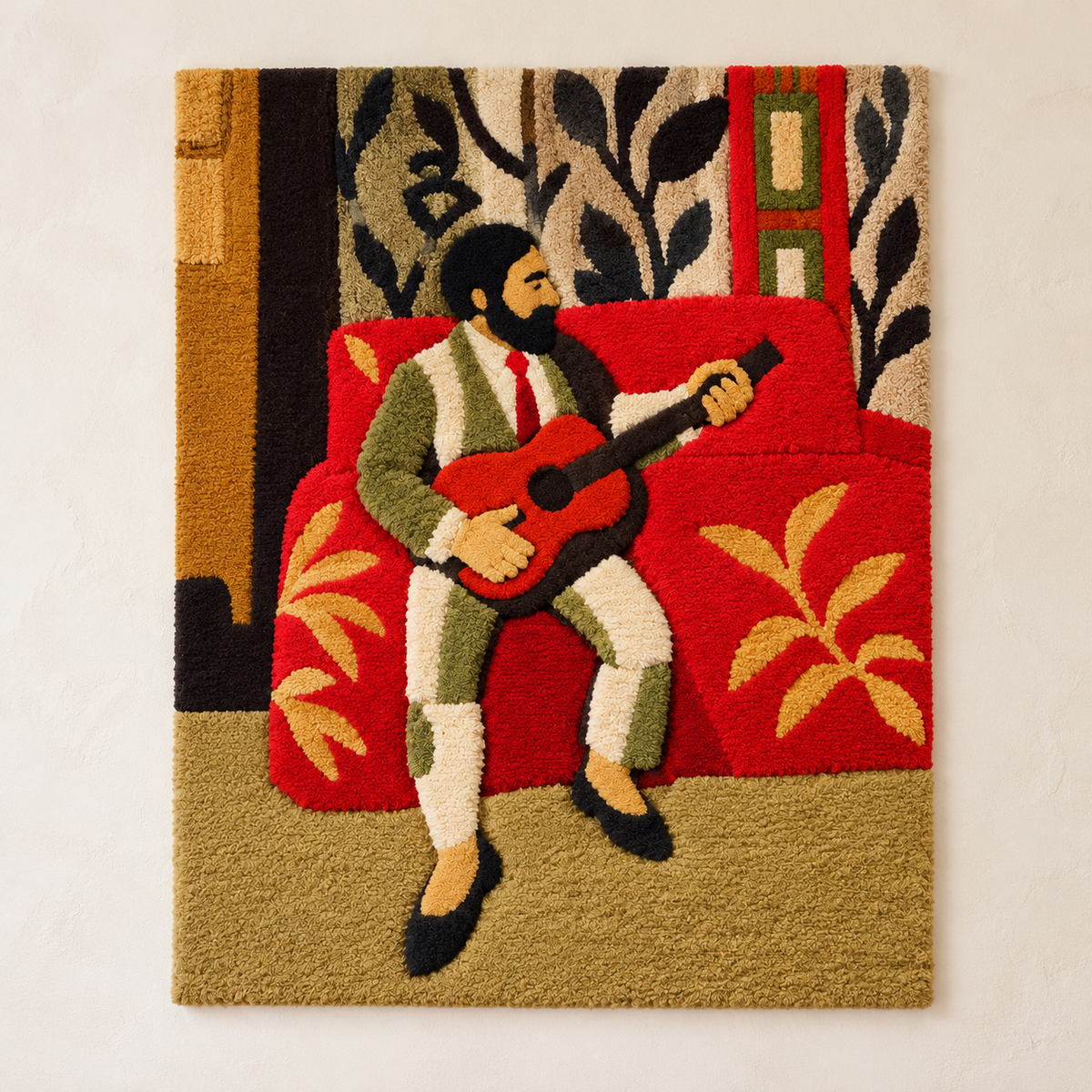 Guitarist after a work attributed to Henri Matisse — front product view [product-light]