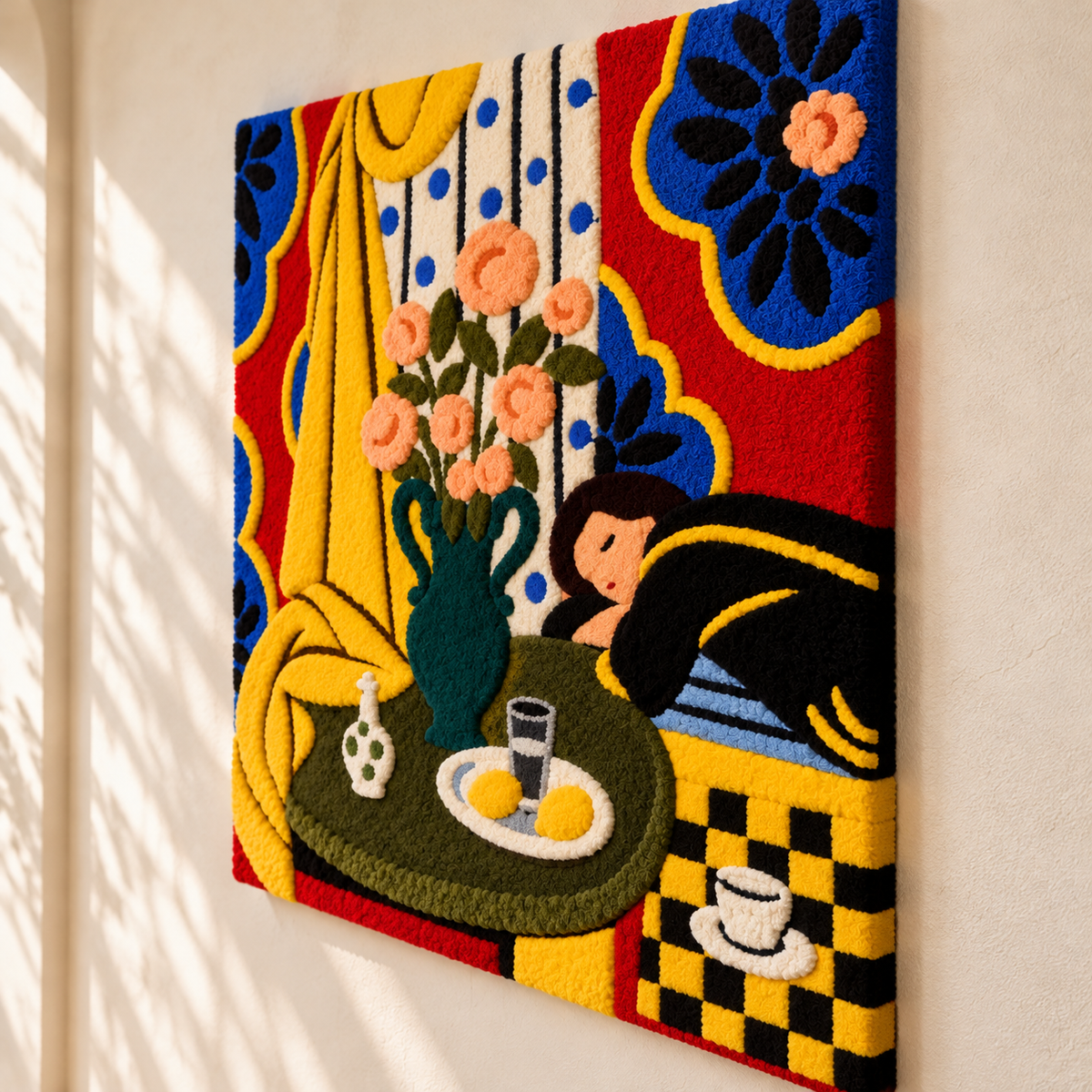 Harmony in Yellow after Henri Matisse — angled relief view