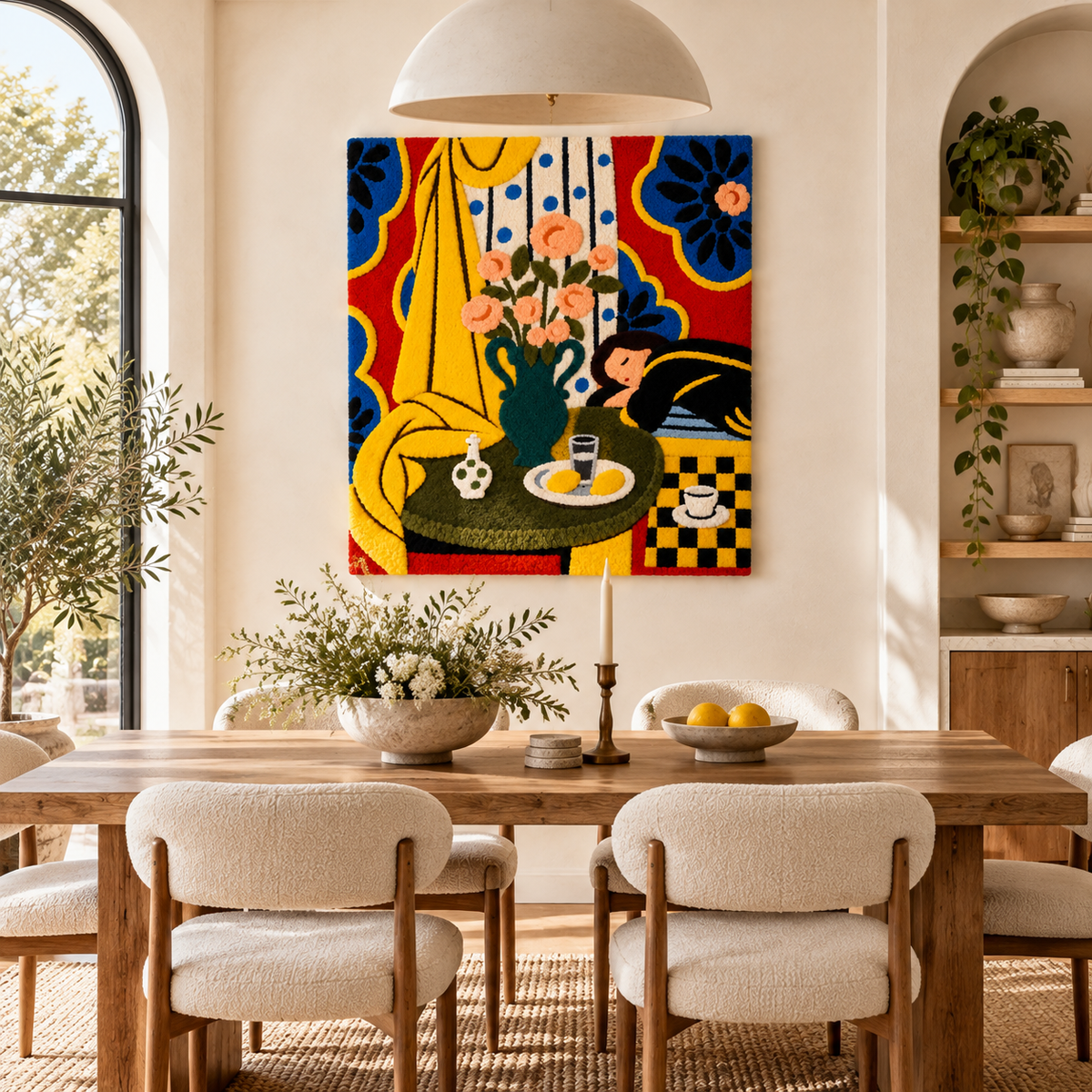 Harmony in Yellow after Henri Matisse — room setting