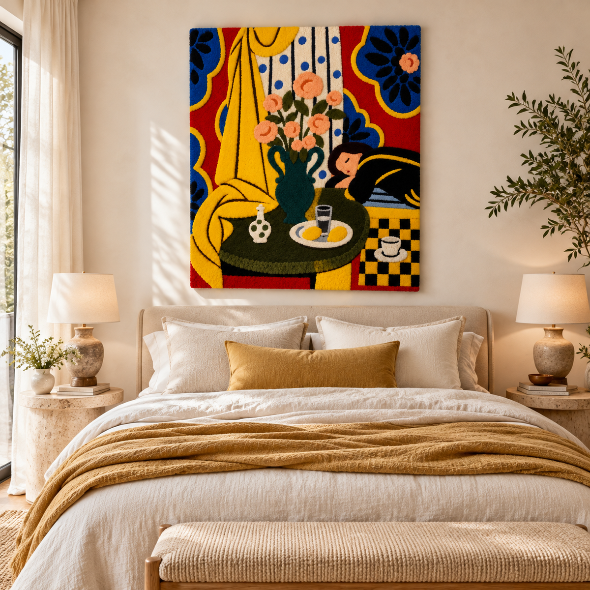 Harmony in Yellow after Henri Matisse — room setting