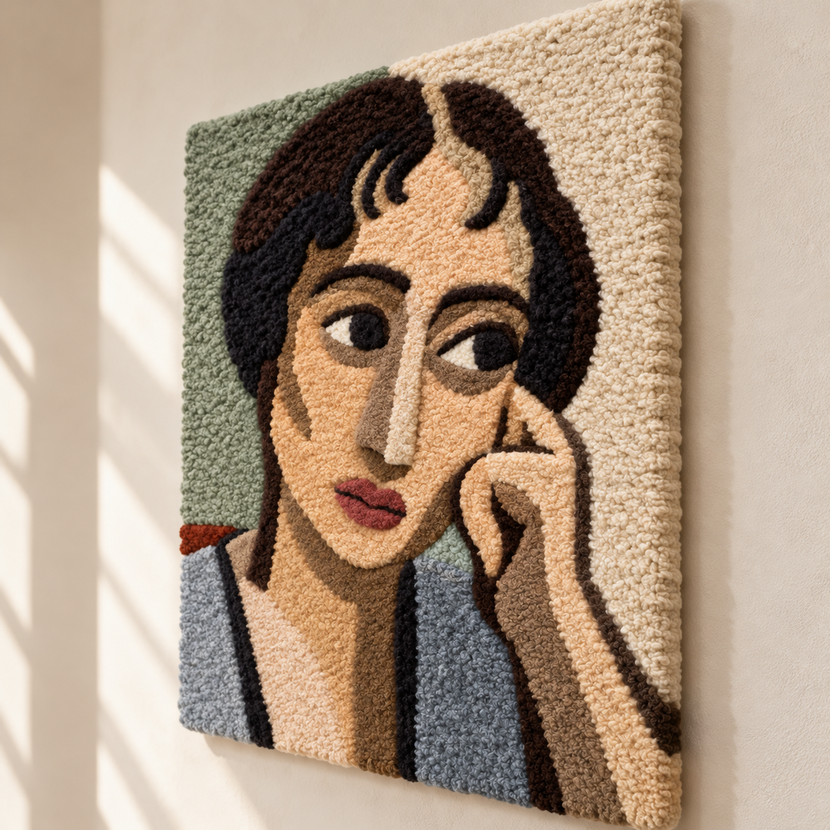 Head of a Woman after Henri Matisse — angled relief view