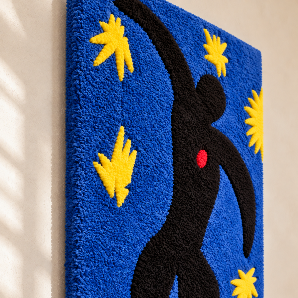 Icarus (Jazz, plate VIII) after Henri Matisse — angled relief view