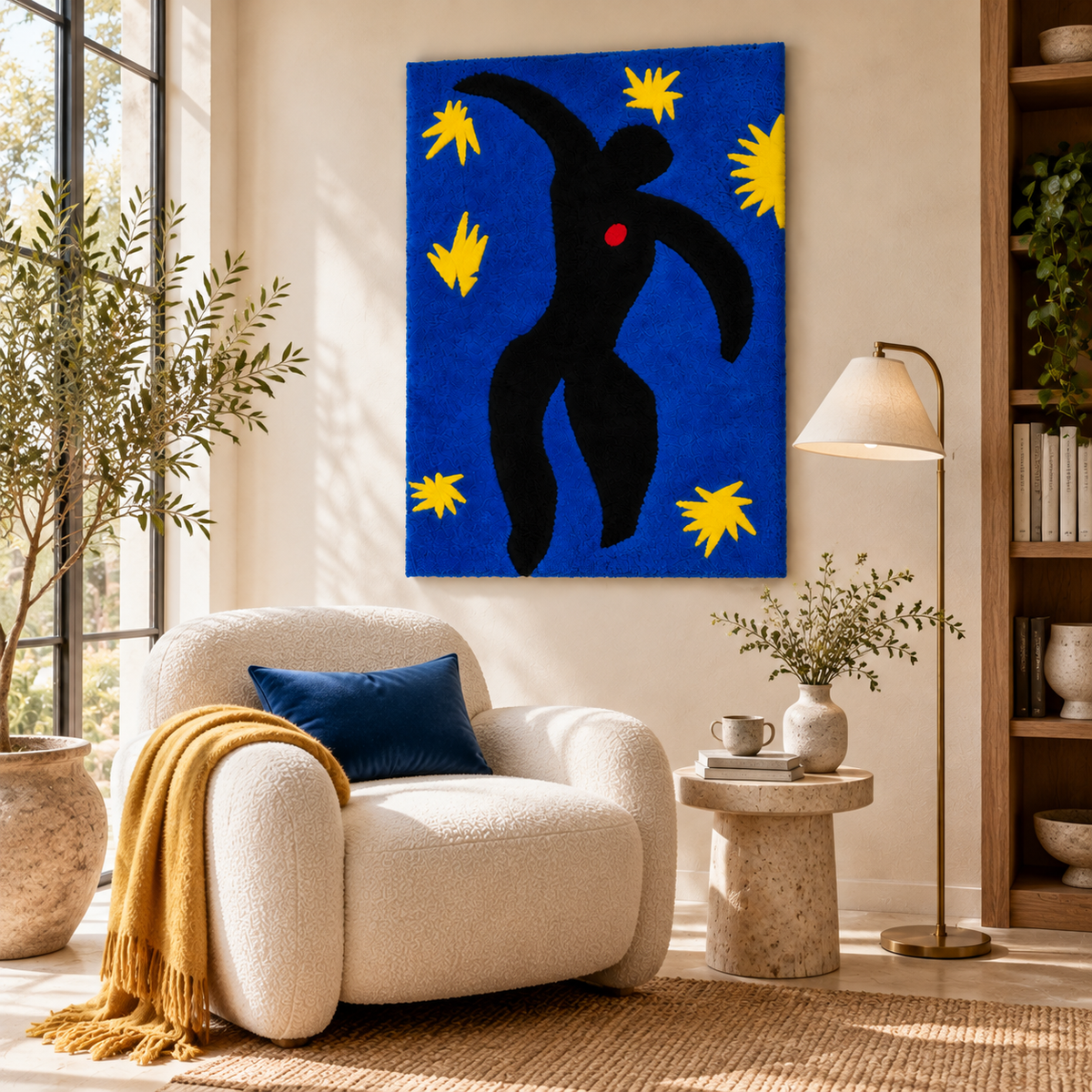 Icarus (Jazz, plate VIII) after Henri Matisse — room setting
