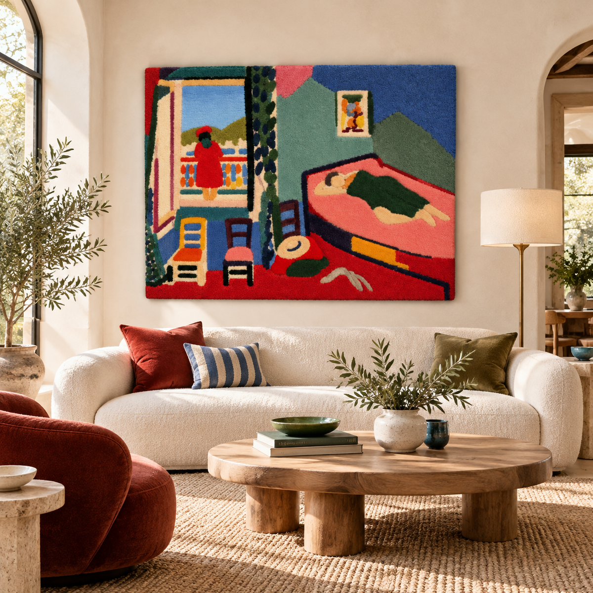 Interior at Collioure (The Siesta) after Henri Matisse — front-facing room scene [room-front]