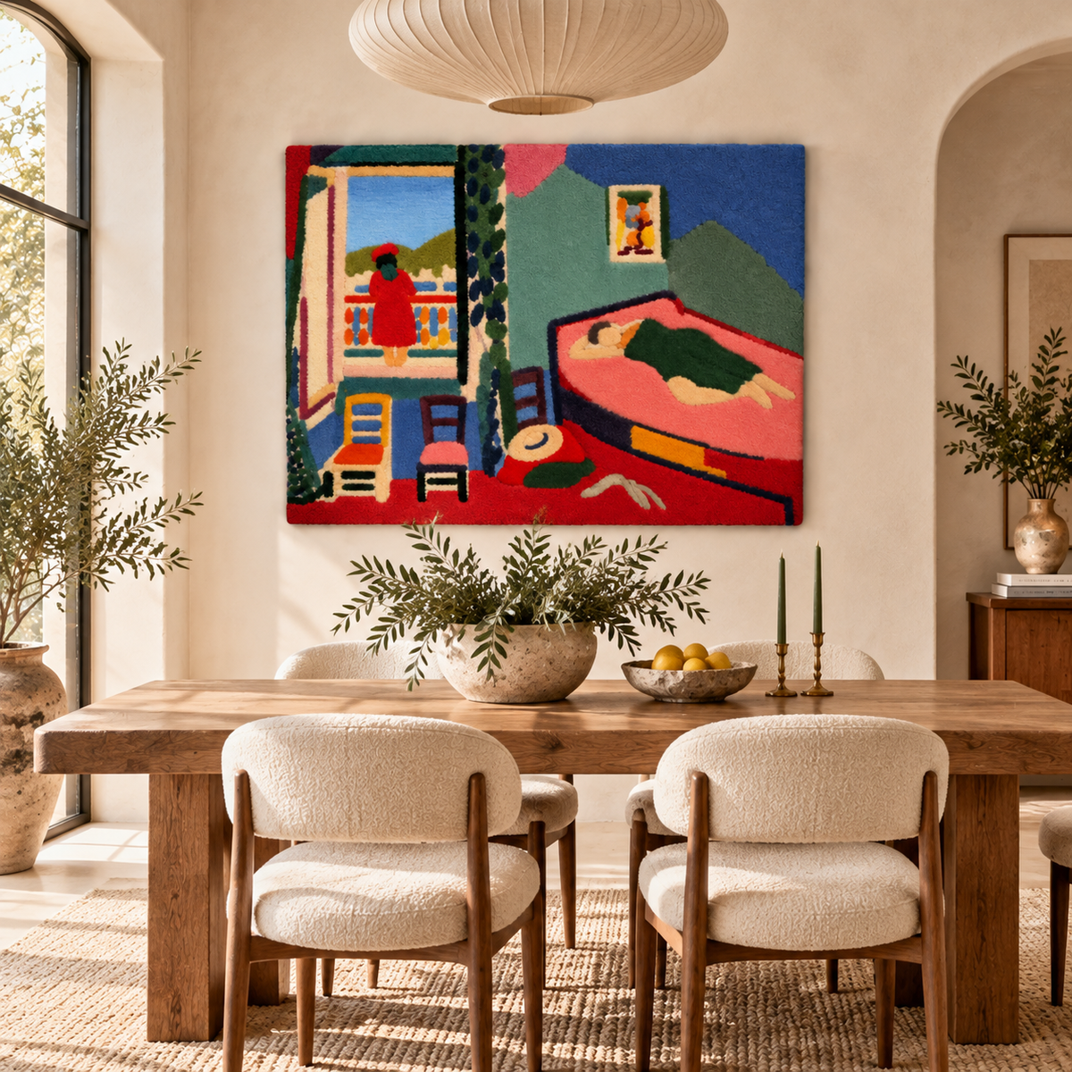 Interior at Collioure (The Siesta) after Henri Matisse — room setting