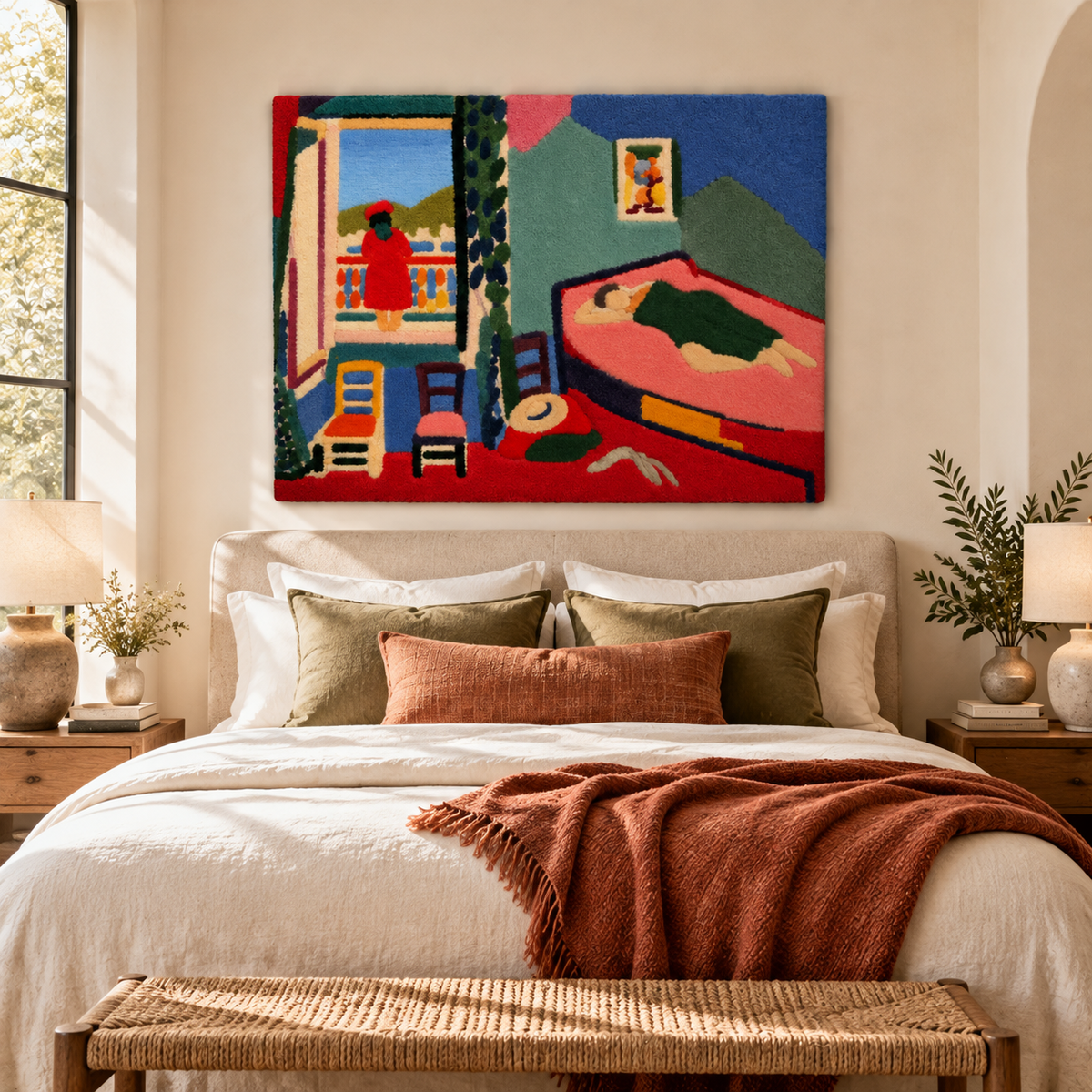 Interior at Collioure (The Siesta) after Henri Matisse — room setting