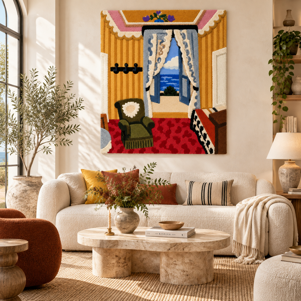 Interior at Nice (Room at the Beau Rivage) after Henri Matisse — front-facing room scene [room-front]