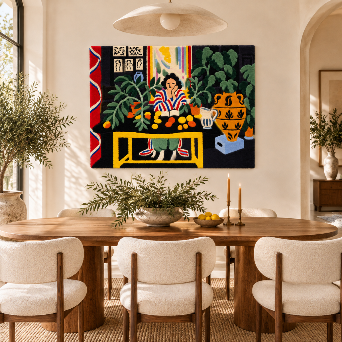 Interior with an Etruscan Vase after Henri Matisse — room setting