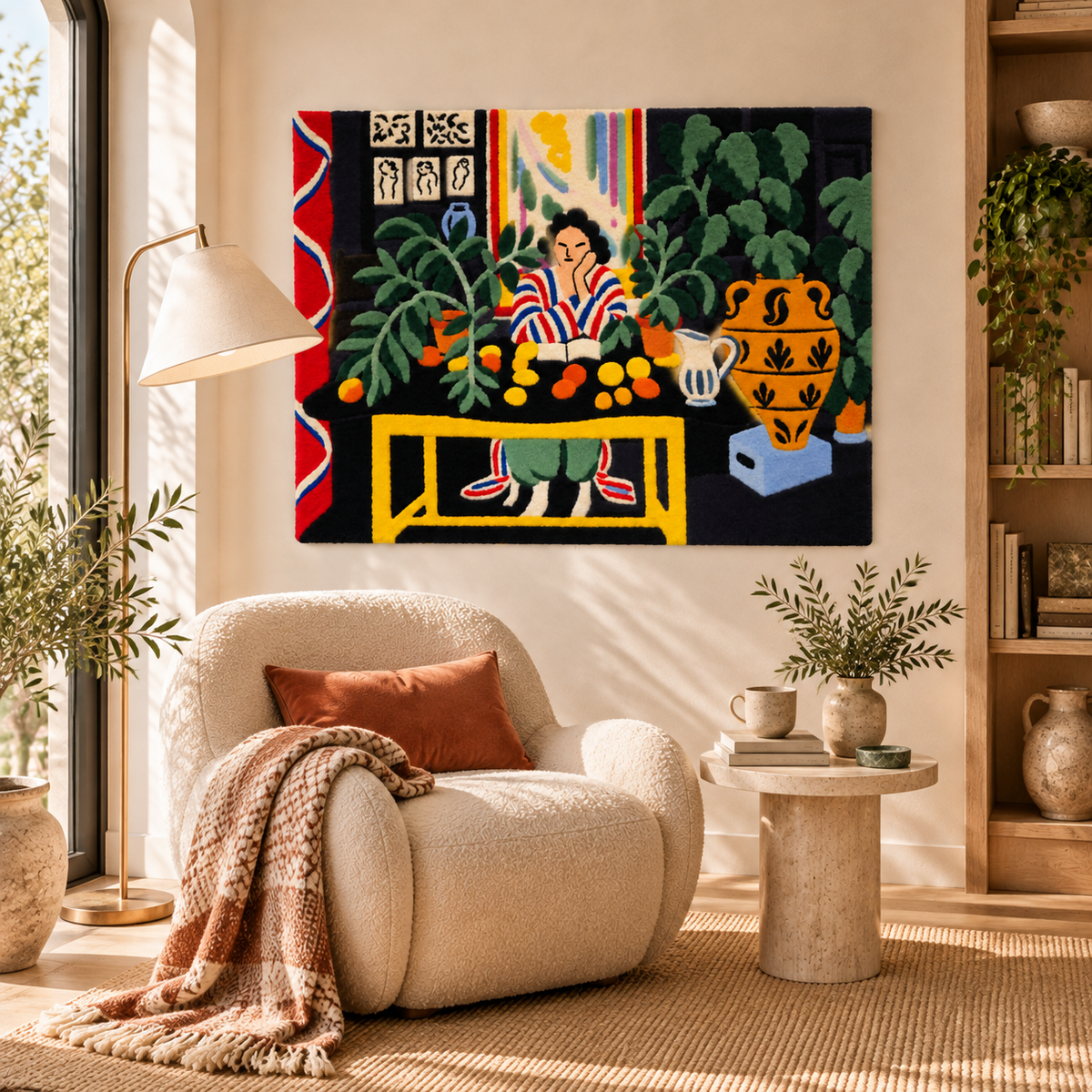 Interior with an Etruscan Vase after Henri Matisse — room setting