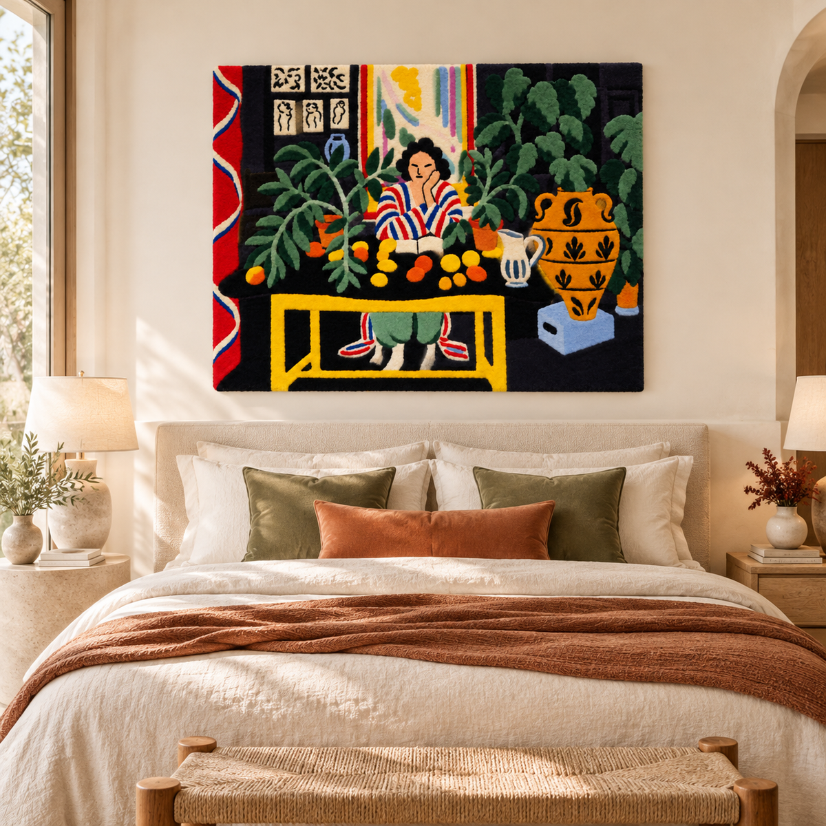 Interior with an Etruscan Vase after Henri Matisse — room setting