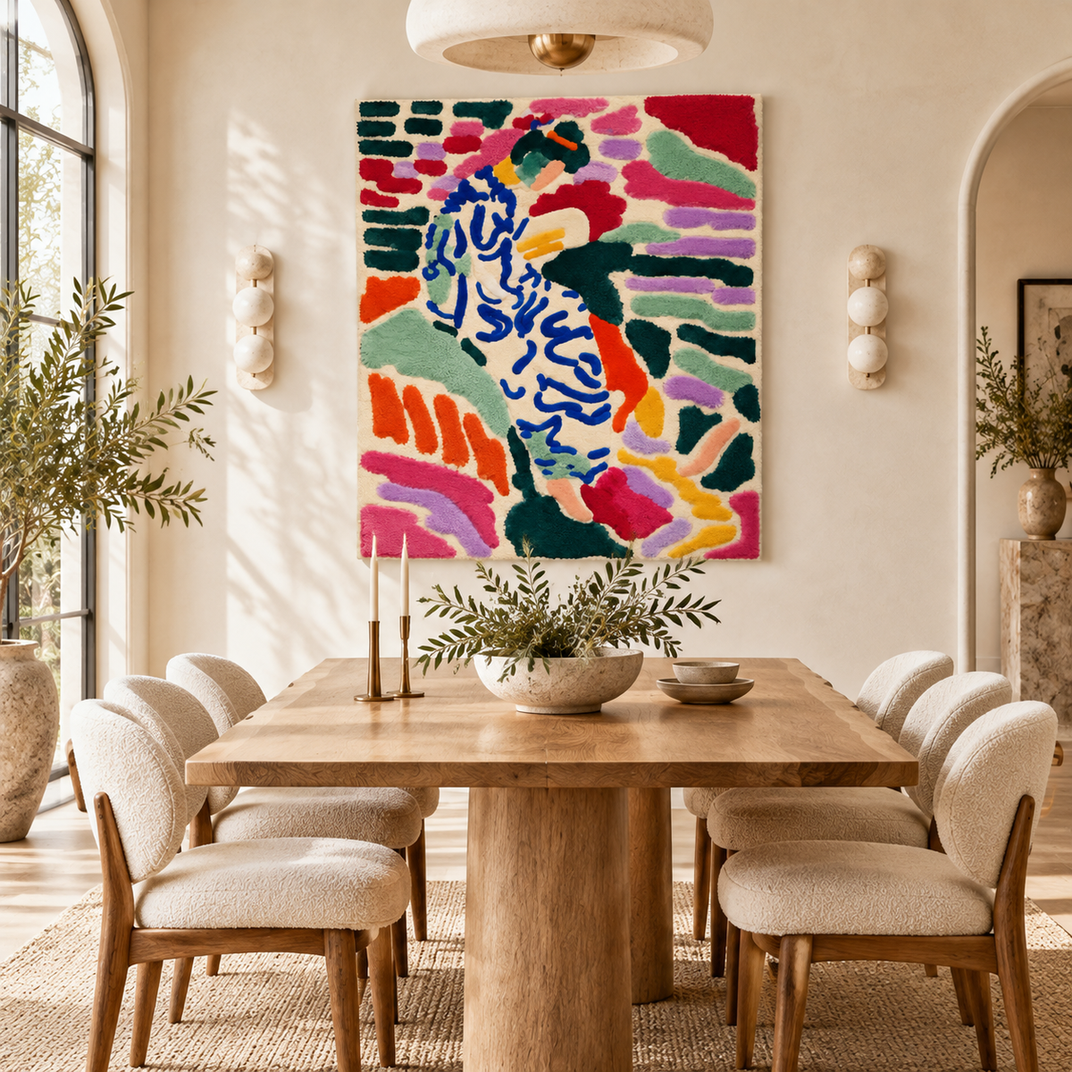 La Japonaise: Woman beside the Water after Henri Matisse — room setting