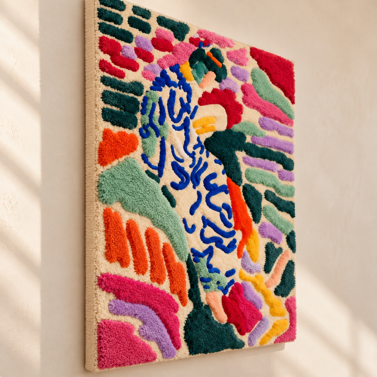 La Japonaise: Woman beside the Water — Version 02 after Henri Matisse — angled relief view