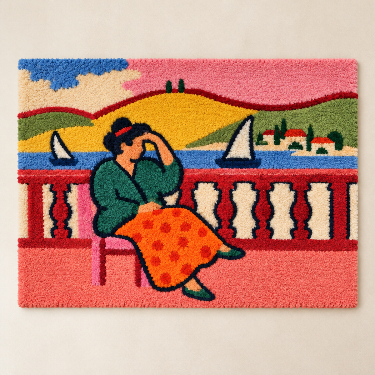 Lady on a Terrace after Henri Matisse — front product view [product-light]