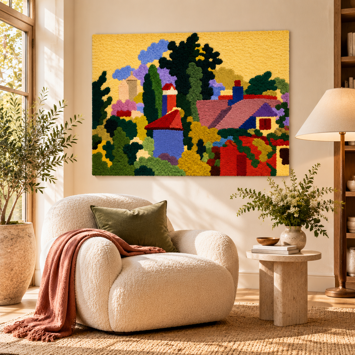 Landscape after a work attributed to Henri Matisse — room setting