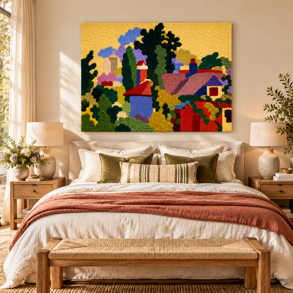 Landscape after a work attributed to Henri Matisse — room setting