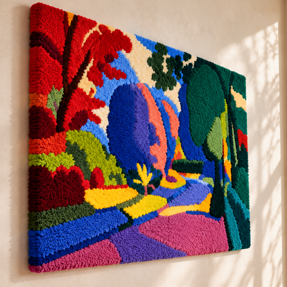 Landscape at Collioure — Version 02 after Henri Matisse — angled relief view