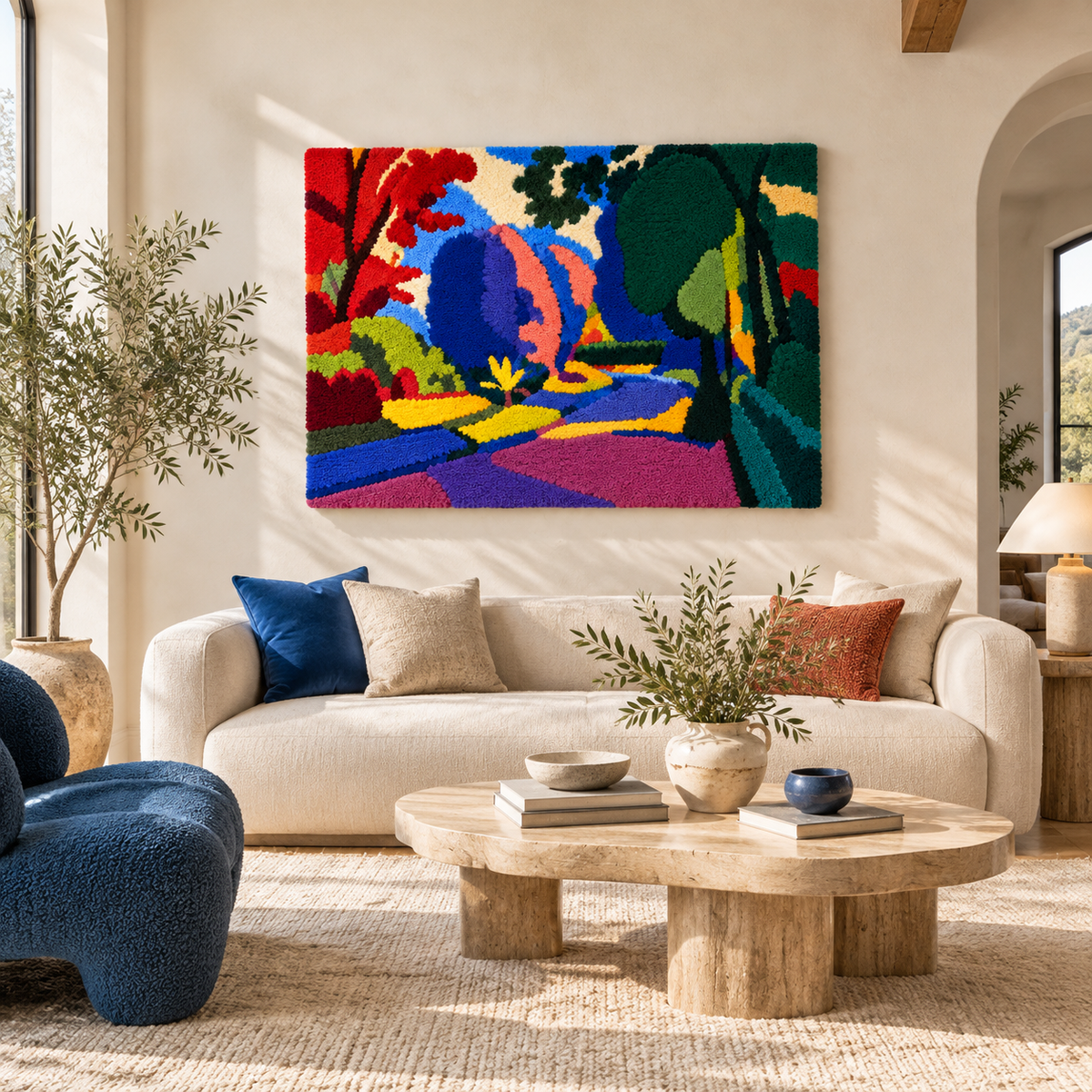 Landscape at Collioure — Version 02 after Henri Matisse — front-facing room scene [room-front]