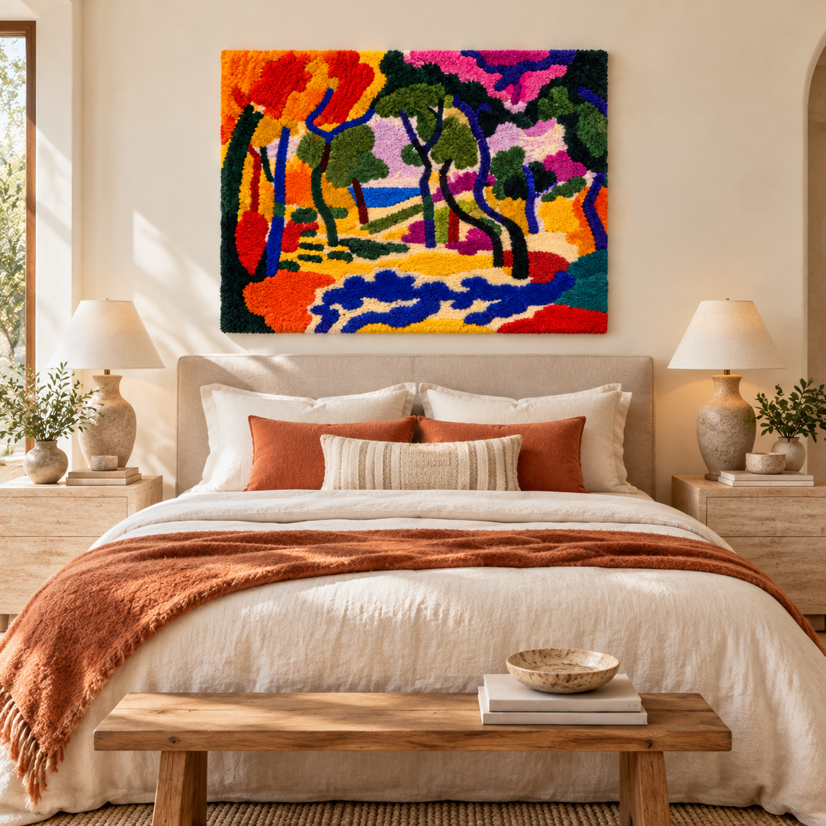Landscape near Collioure (Study for The Joy of Life) after Henri Matisse — room setting
