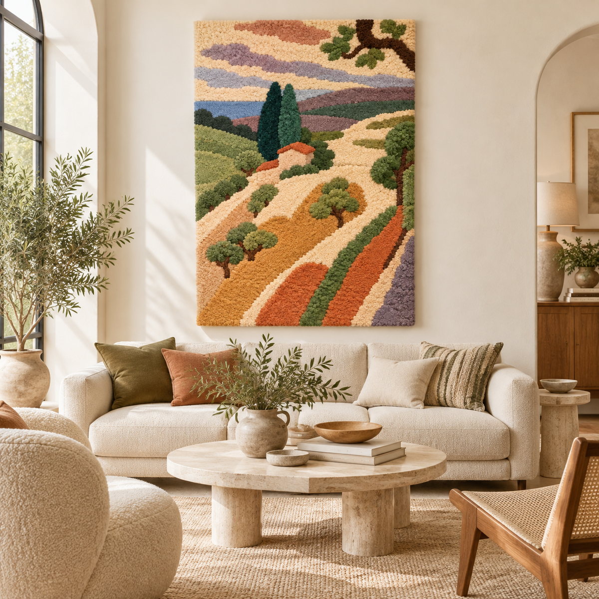 Landscape, Saint-Tropez (Paysage, St. Tropez) after Henri Matisse — front-facing room scene [room-front]