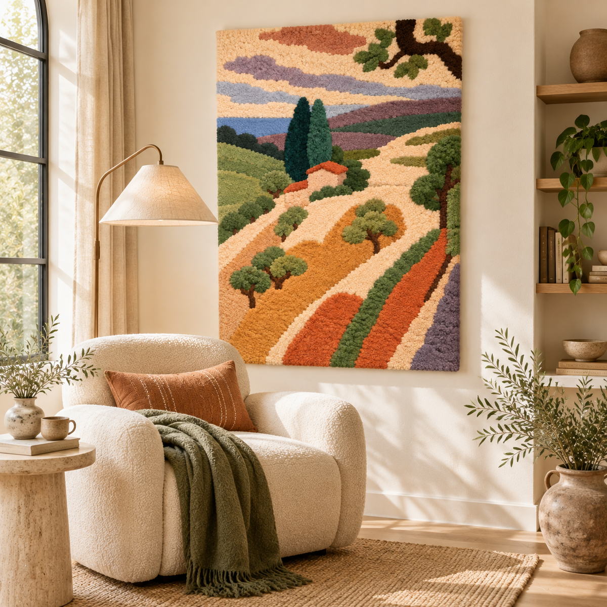 Landscape, Saint-Tropez (Paysage, St. Tropez) after Henri Matisse — room setting