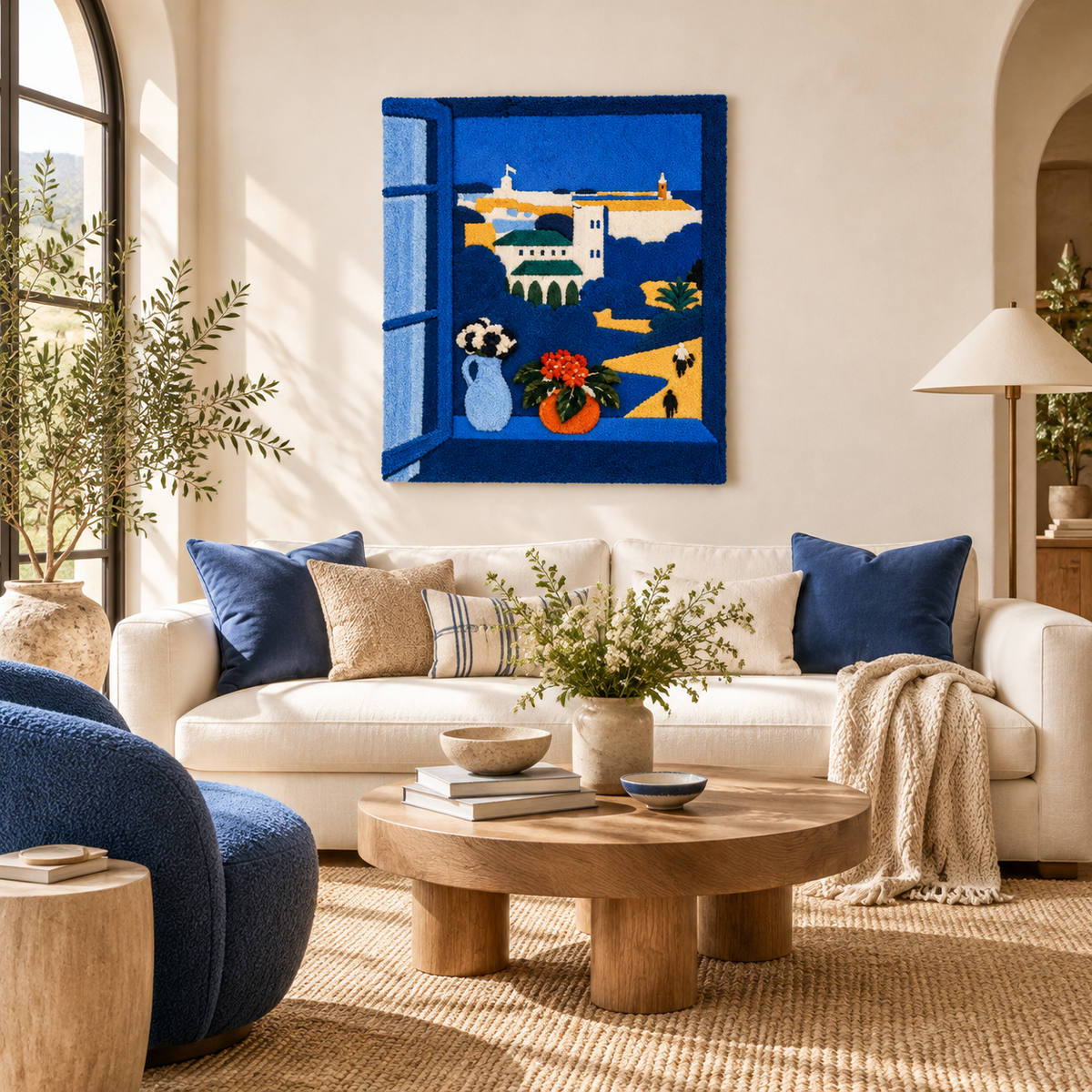 Landscape Viewed from a Window after Henri Matisse — front-facing room scene [room-front]
