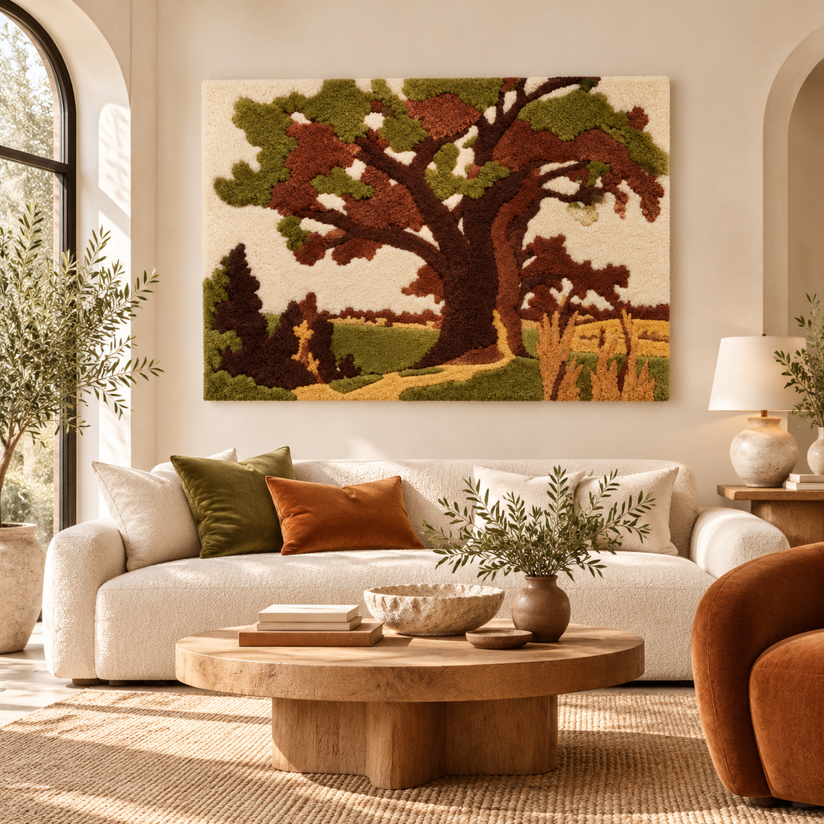Landscape with a Large Tree – The Burnt Oak after Henri Matisse — front-facing room scene [room-front]