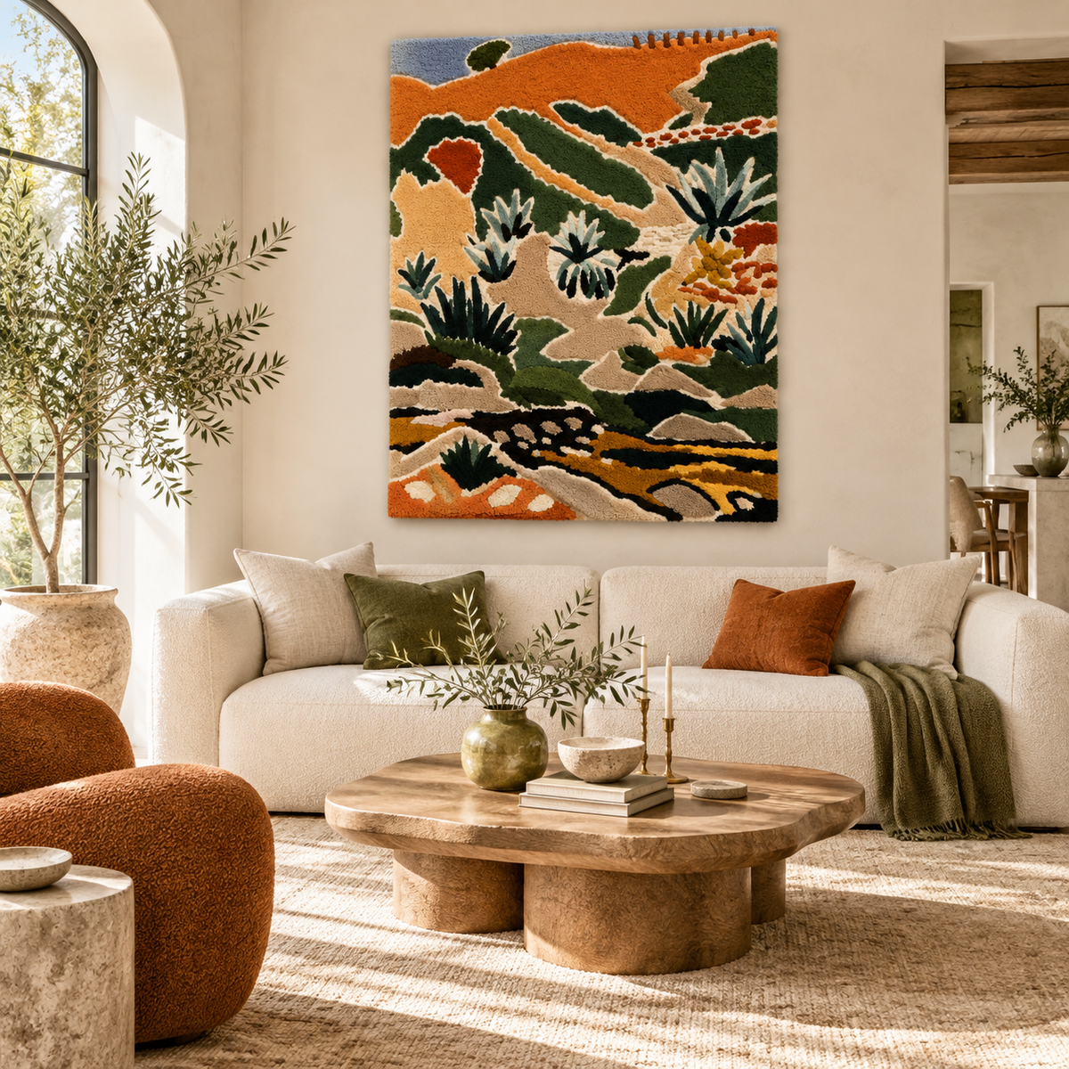 Landscape with Brook (Brook with Aloes) — Version 01 after Henri Matisse — front-facing room scene [room-front]