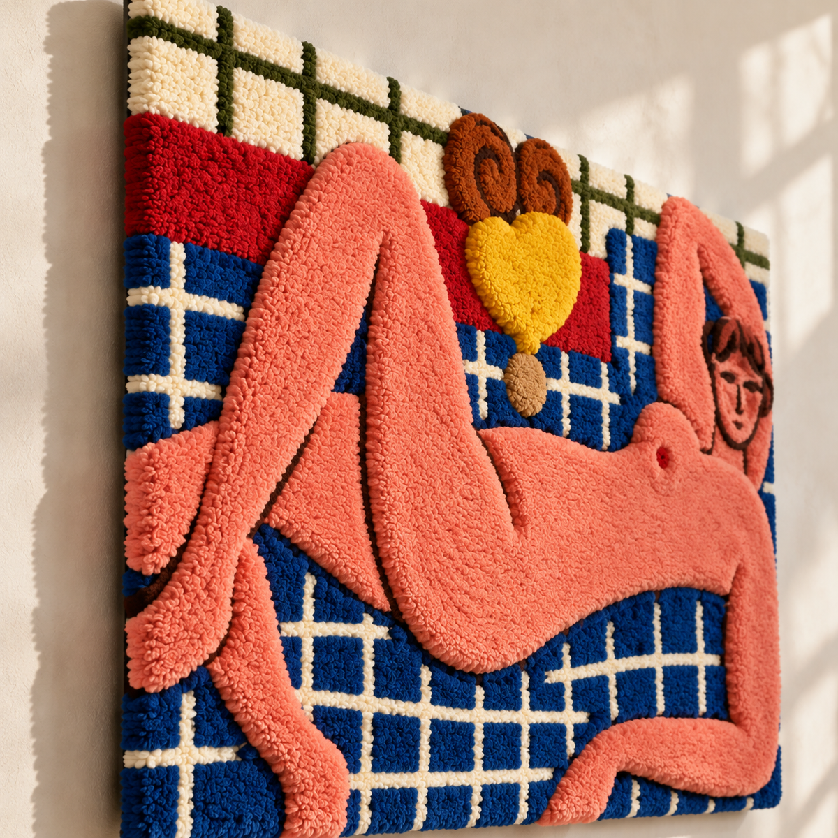 Large Reclining Nude (The Pink Nude) after Henri Matisse — angled relief view