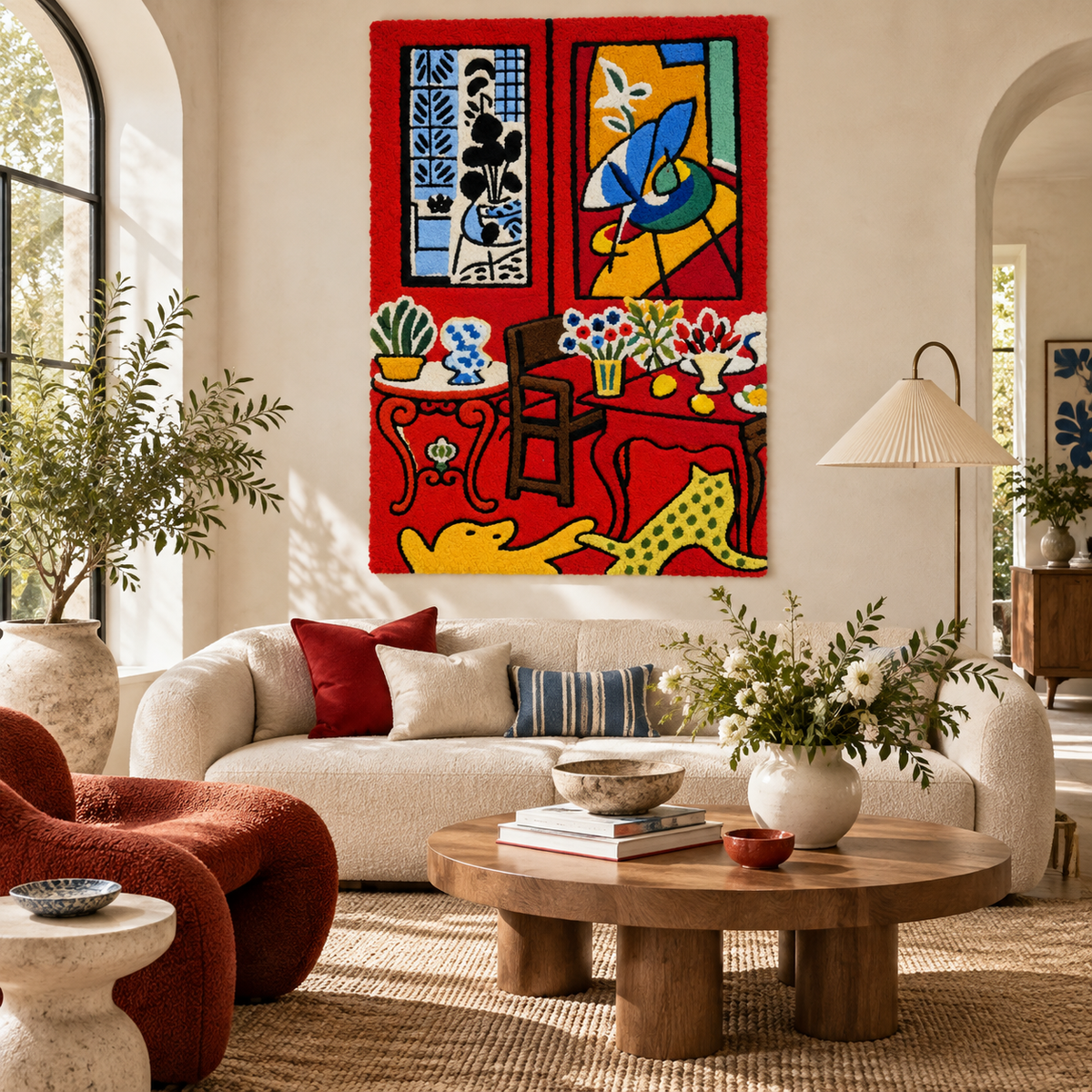 Large Red Interior after Henri Matisse — front-facing room scene [room-front]