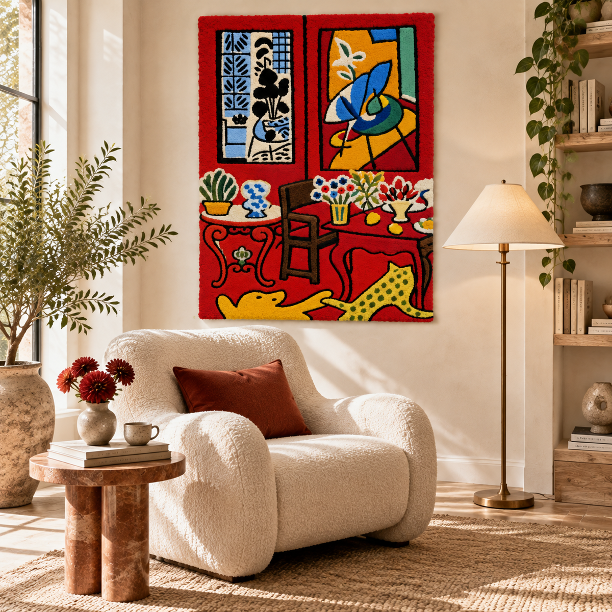 Large Red Interior after Henri Matisse — room setting