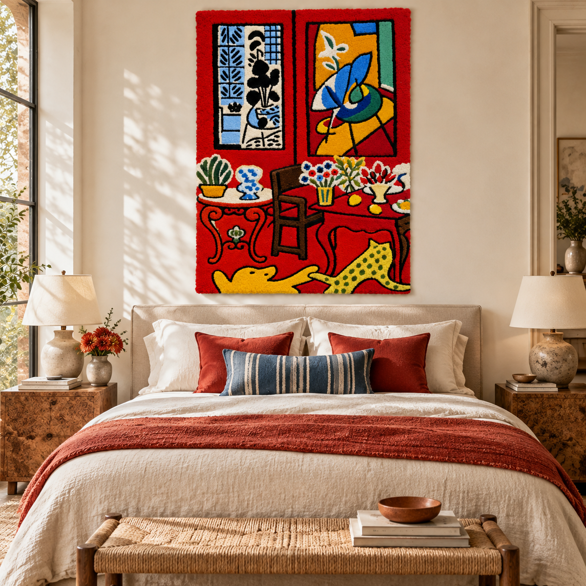 Large Red Interior after Henri Matisse — room setting