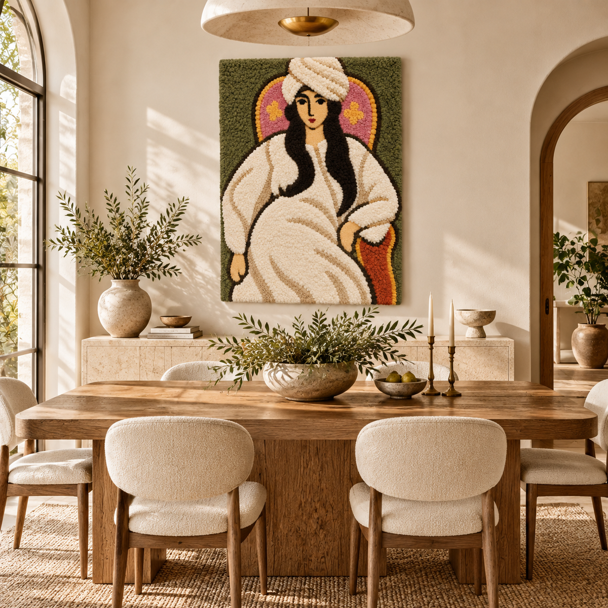 Laurette in a White Turban after Henri Matisse — room setting
