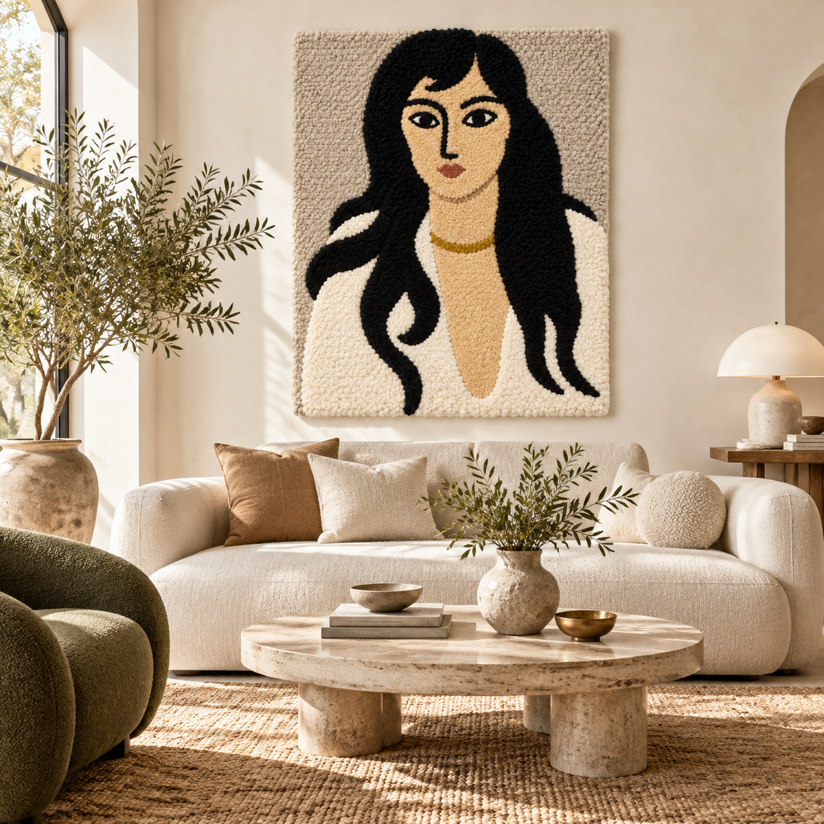 Laurette with Long Locks after Henri Matisse — front-facing room scene [room-front]