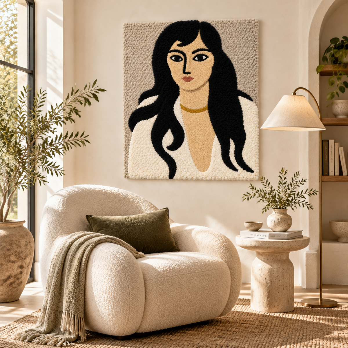 Laurette with Long Locks after Henri Matisse — room setting