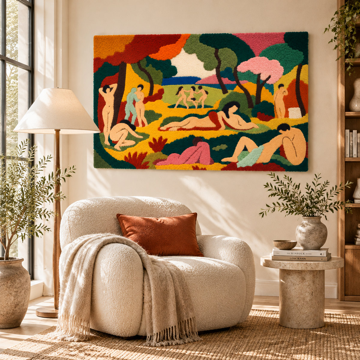 Le Bonheur de vivre (The Joy of Life) after Henri Matisse — room setting